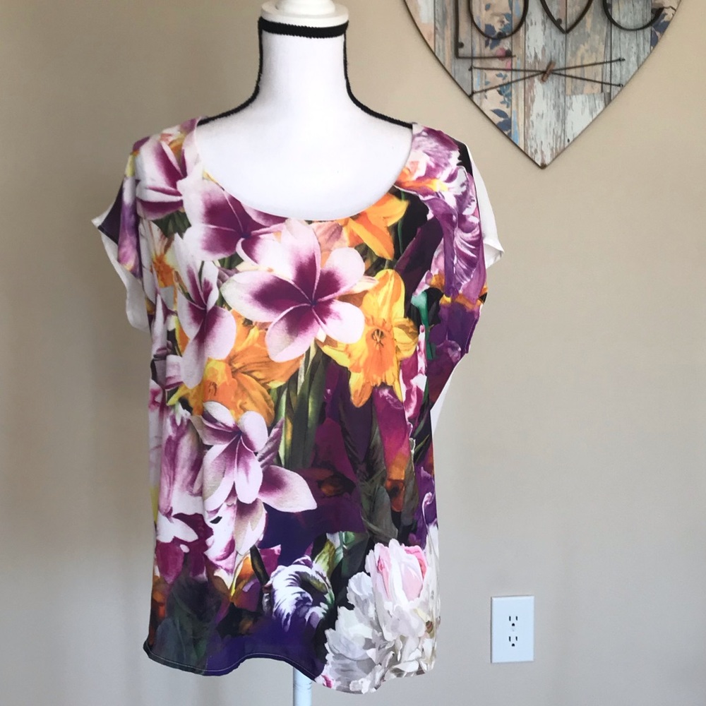 ❤️5/25 PLEIONE Blouse Top S Floral Flowers